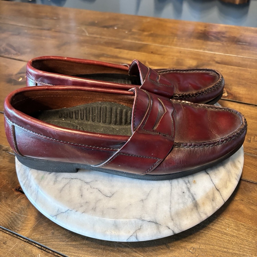 Dexter Penny Loafers Mens 9 M Brown Leather Classic Slip On Comfort Shoes USA